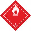Знак опасности «Легковоспламеняющиеся жидкости» (светоотражающая плёнка, 250х250 мм)