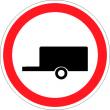Дорожный знак 3.7 «Движение с прицепом запрещено»