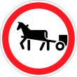 Дорожный знак 3.8 «Движение гужевых повозок запрещено»
