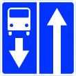 Дорожный знак 5.11 «Дорога с полосой для маршрутных транспортных средств»