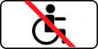 Дорожный знак 8.18 «Кроме инвалидов»